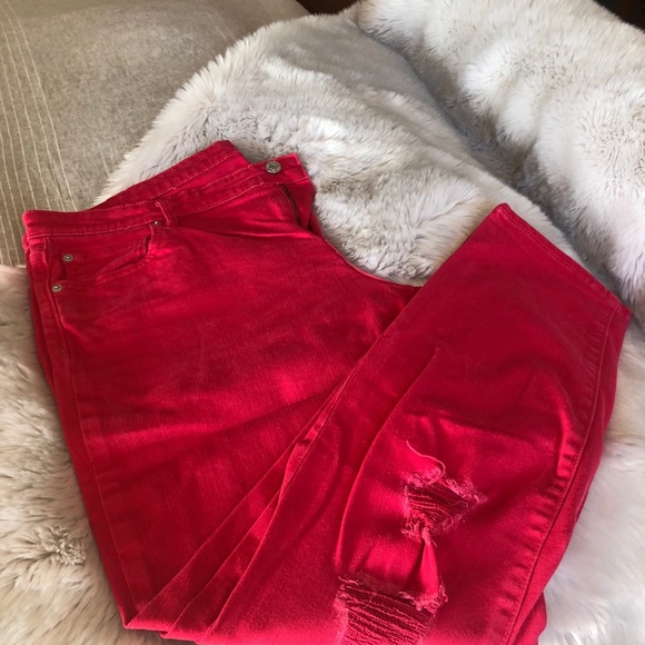 GAP girlfriend distressed jeans - Picture 2 of 6